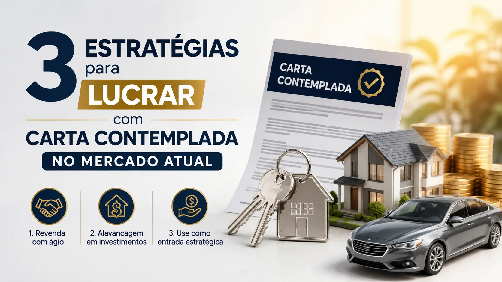 3 estratégias para lucrar com carta contemplada no mercado atual