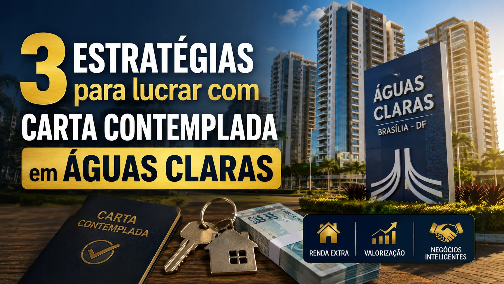 3 estratégias para lucrar com carta contemplada em Águas Claras